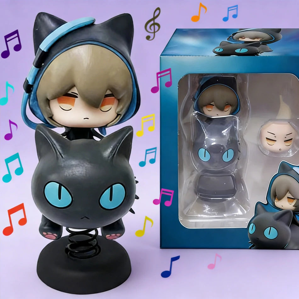 Hot Sale APEX-TOYS Arknights Happy Shake Phantom Q-version 10CM PVC Wobbler Anime Figure Collectible Gift Box for Boys Fans