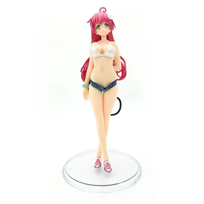 To Love-Ru Badeanzug Lala Anime Figur - Bikini Bishoujo Statue, Desktop PC Gehäuse Dekor für Otaku Sammler Geschenk 2025