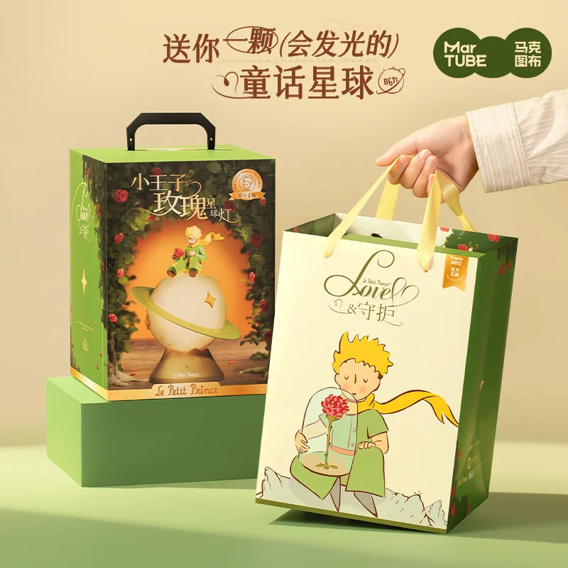 Cartoon Little Prince Rose Planet Lamp Bedside Atmosphere Lamp Creative Ornaments Decorative Trend Toys Children'S Birthday Gift