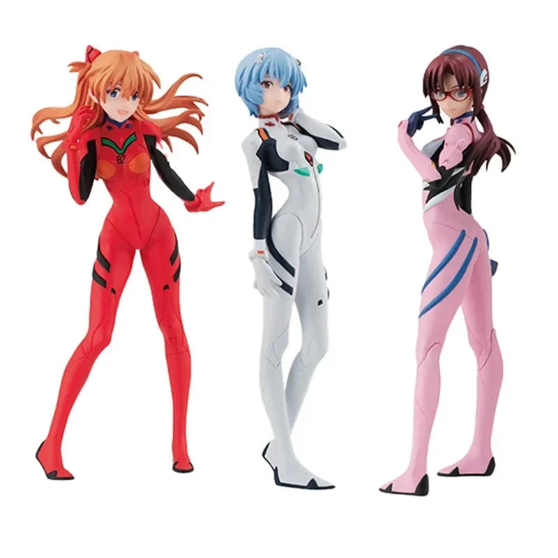 Anime EVA Asuka Langley Soryu Ayanami Rei Figure Toy Model Collection Gift Desktop Decoration PVC Material Doll Ornaments