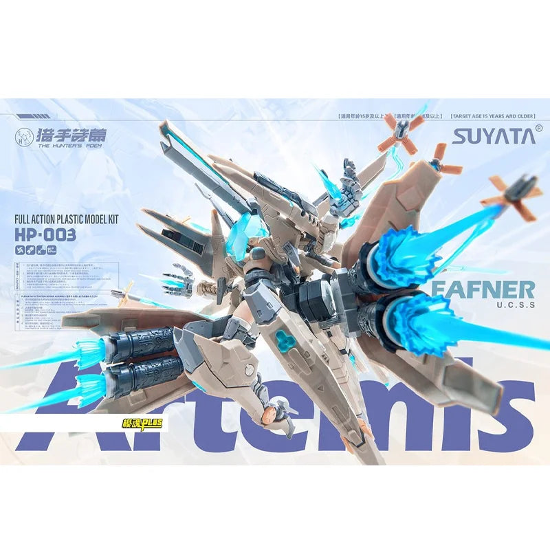 In Stock SUYATA Hunters' Ballad Mecha Girl Artemis  Fafnir Dormant Pod Plastic Model Kit Toy Articulated Action Figure Gift