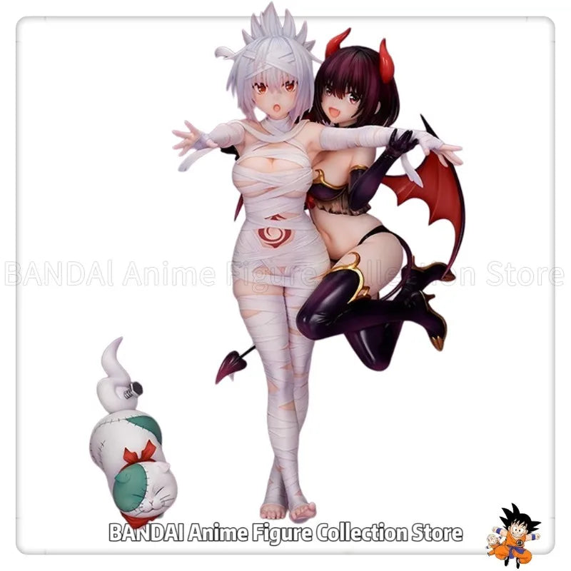 Original FLARE Ayakashi Triangle Kazamaki Matsuri & Hanasade Suzu & Shirogane Animation Toys Model Ornaments Statue Collection