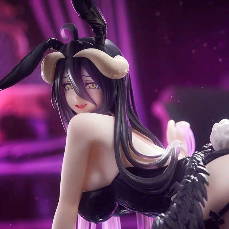 13CM Anime OVERLORD Figure albedo Bunny Girl Kneeling Anime Model Toys Gifts Collection Decoration Ornaments PVC