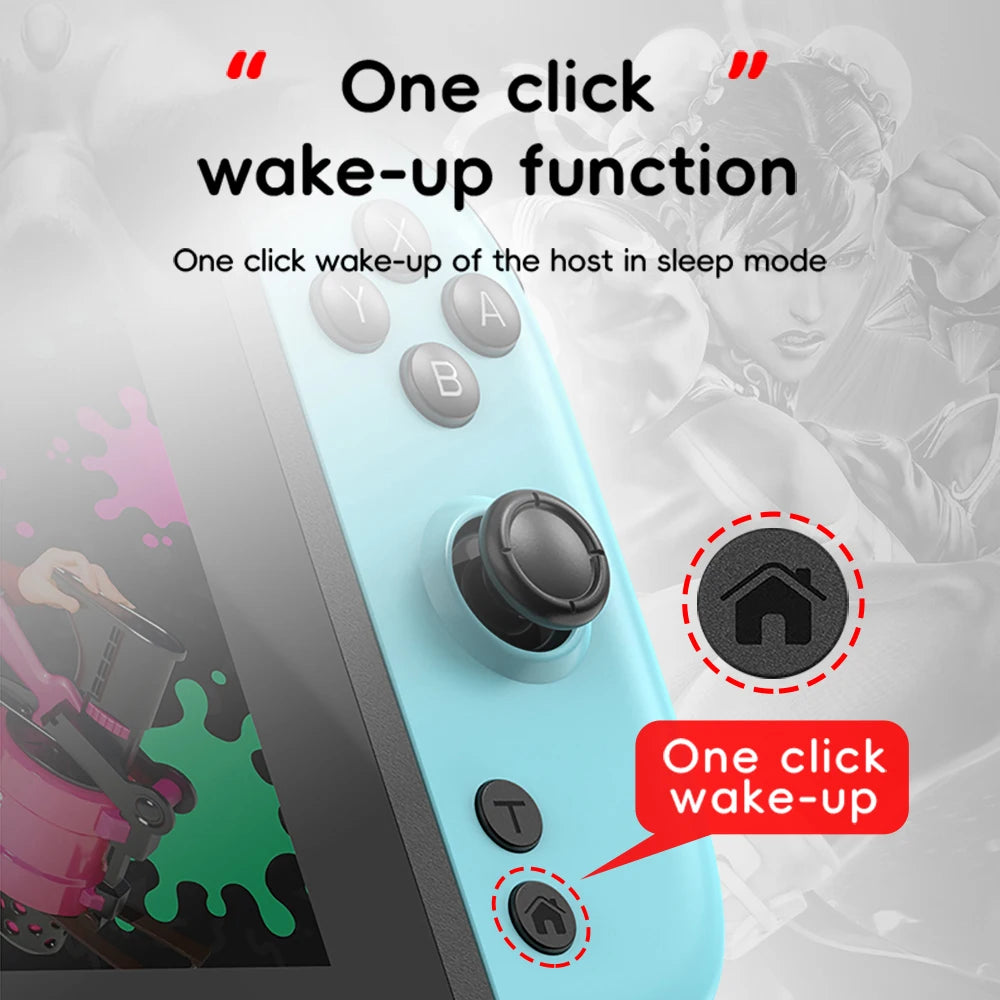 JOY 05 Wireless Bluetooth Game Joystick For Nintendo Switch L/R RGB Lights Controller Wake Up Montion Sensing Gamepad Joycon