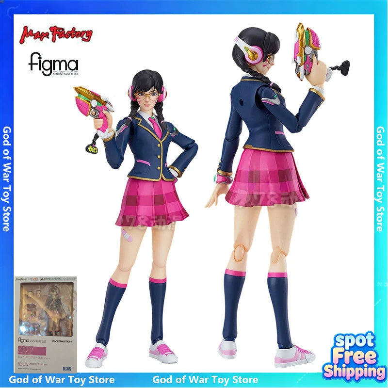 Max factory production, figma mobile Japanese figurine series, action shooting game Overwatch Zenya Tower/ Angel/ McRae/D.VA