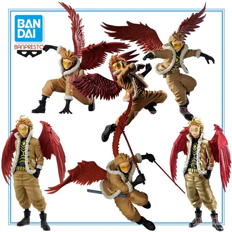 Auf Lager Original BANDAI BANPRESTO My Hero Academia THE AMAZING HEROES PLUS HAWKS Ver. PVC Anime Actionfiguren Modell Spielzeug Geschenke