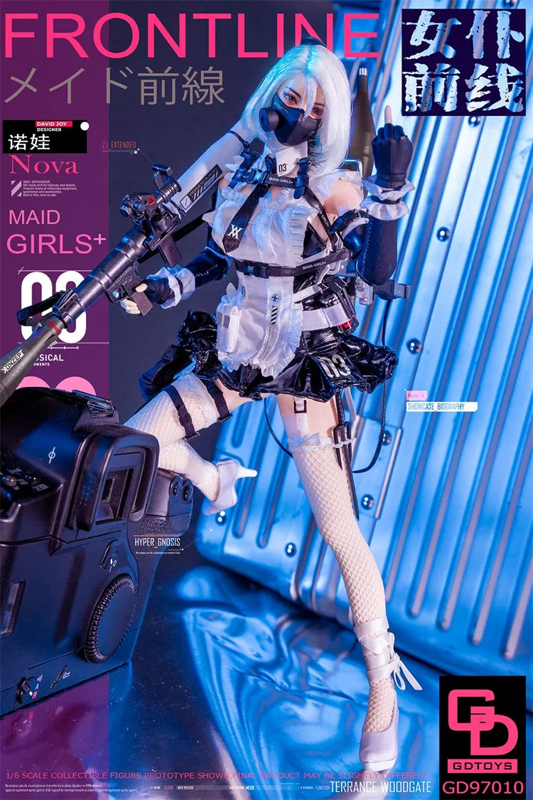 In Stock GDTOYS GD97010 1/6 Maid Girls Front Line Action Figure  Nova 12'' Full Set Female Soldier Figurine Collectible Model