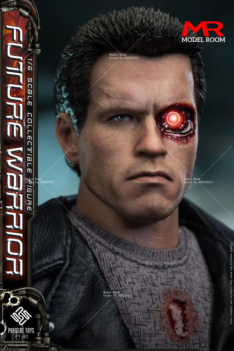 PRESENT TOYS PT-sp80 1/6 Future Warrior Leather version Action Figure 12'' Male Soldier Figurine Model Full Set Collectible Toy