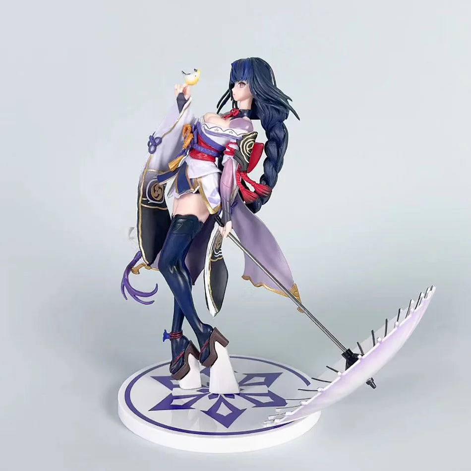 22cm Genshin Impact Beelzebul Anime Figure Raiden Shogun Gk Action Figure Pvc Statue Figurine Model Doll Decoration Toys Gift
