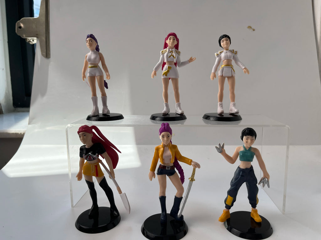 6PCS Anime Kpop Demon Hunters Figure Model Toy Cartoon Gaming Peripherals Desk Decoration Collection Kid Gift