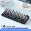 75 % Hot-Swap-Gaming-Tastatur, kabellos, FREEWOL F75 RGB, mechanische Tastatur mit Metallknöpfen, AULA F75, gleiches Modell, Tri-Mode, 4000 mAh