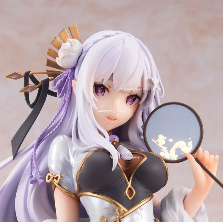 Re Life A Different World From Zero Anime Figur Emilia Rem Kawaii Süße Lolita Figur PVC Sammlung Statue Modell Decora Geschenk