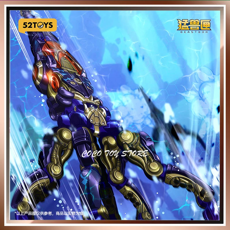 Original 52toys Beast Box Series Abyss Spiral Corner Stone Deformed Assembled Model Mecha Action Figure For Boy Customized Gift
