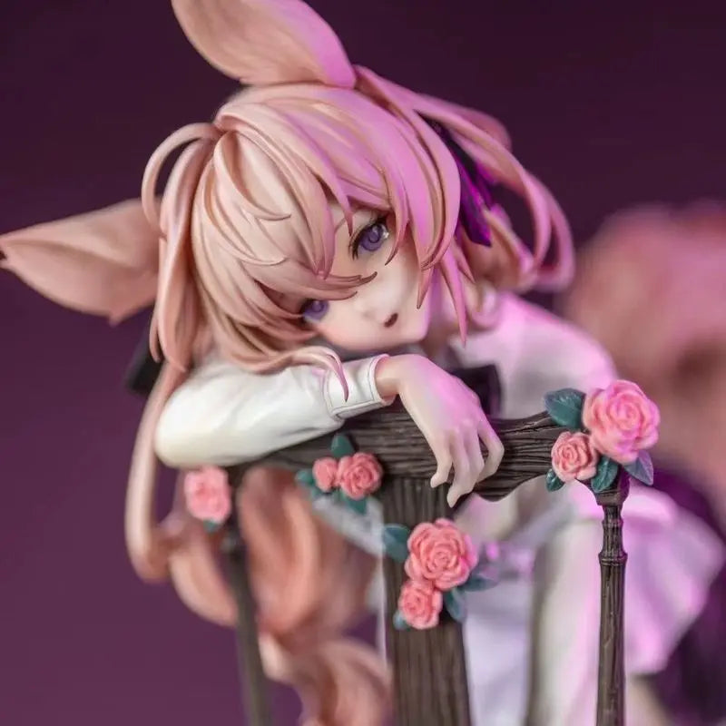 GK Rabbit Flovra Anime Girl Collectible Figure Toy Model for Shelf Decoration Ideal Gift for Fans of Action Figures