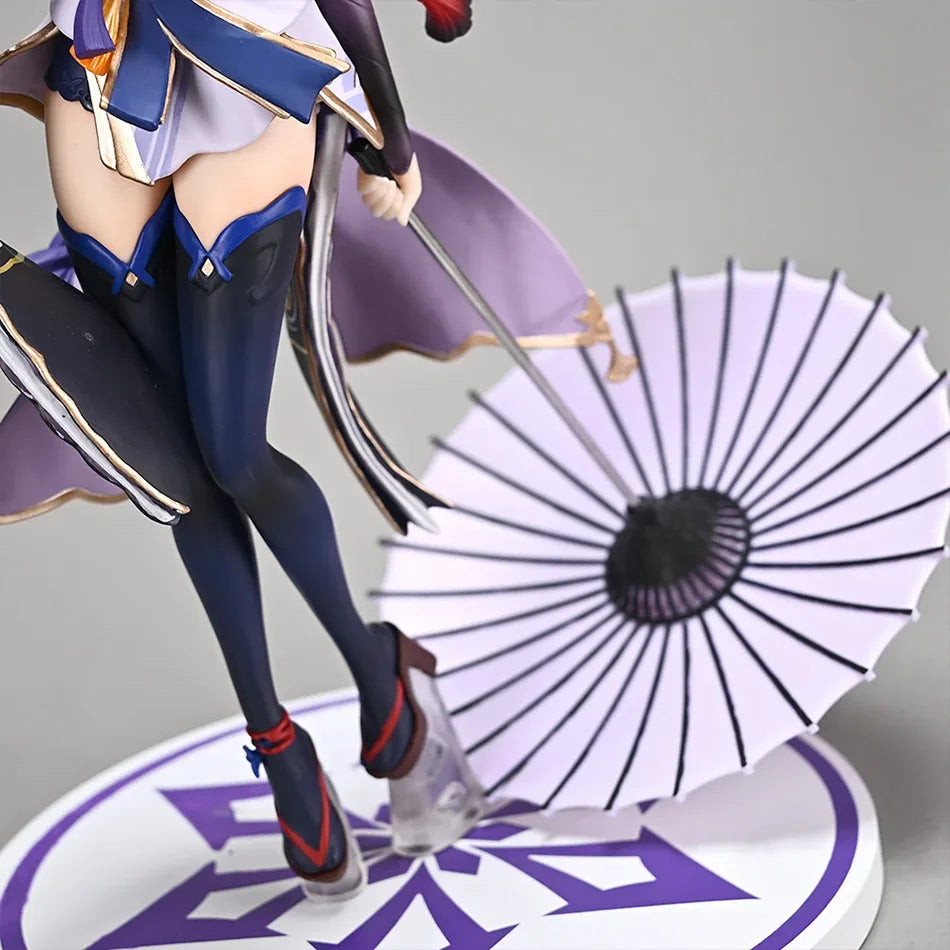 22cm Genshin Impact Raiden Shogun  Action Figure Toys Figuras Anime Figurine Manga Gk Statue Collection Model Toy Gift