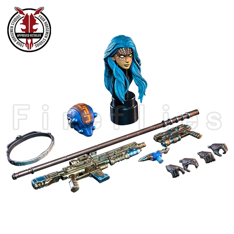1/12 6inches Four Horsemen Studio Cosmic Legions Outpost Zaxxius Kalian Shunn Anime Model