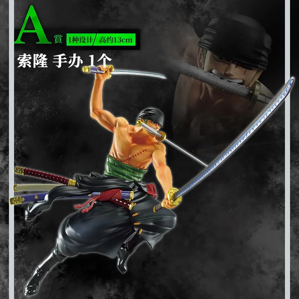 Bandai Original Ichiban KUJI One Piece Kaidou Monkey D. Luffy Roronoa Zoro Anime Modellfigur Sammlerstück Weihnachtsgeschenk