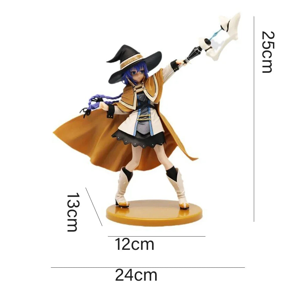 25 cm Magier Roxy Migurdia Actionfigur Mushoku Tensei: Arbeitslose Reinkarnation Anime Figur PVC Erwachsenensammlung Modell Puppenspielzeug