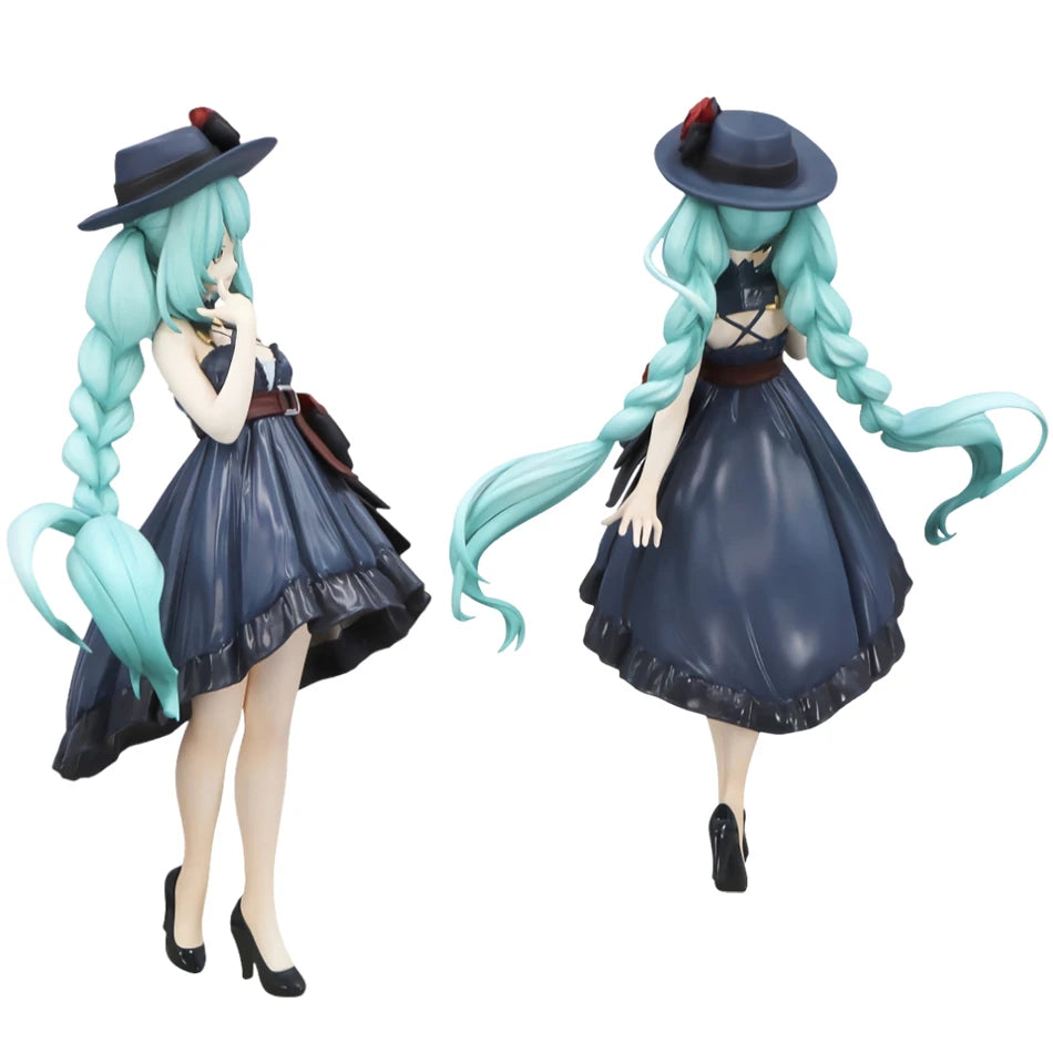 20CM Anime Hatsune Miku Action Figures Trio Try iT Figure Outdoor Dress Kawaii Anime Figurines Model Toy Gift Desktop Decoration