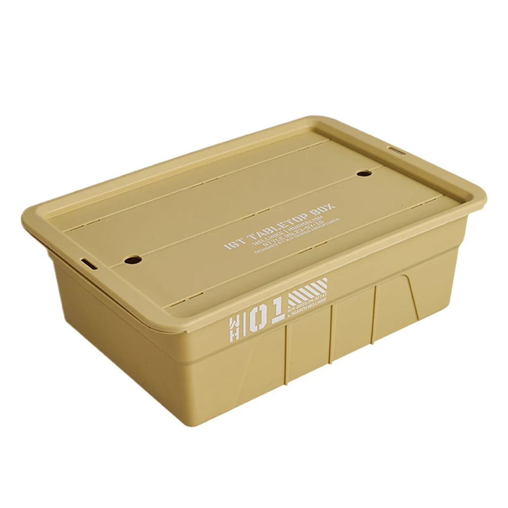 IGT One Unit Tea Tray Multifunctional Pots Bowls Plates Holder Basket Large Capacity Camping Storage Tea Tray for Outdoor Travel