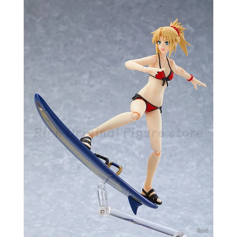 【На склад】Оригинална Max Factory Figma#EX-062 Fate / Grand Order Mordred Rider Swimsuit Версия. Аниме 1/12 екшън фигурка Модели играчки