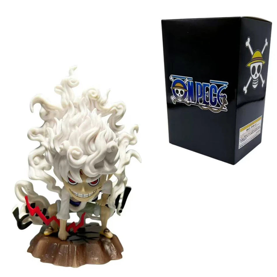 One Piece Handheld Luffy Solon Sitting Q-Version Trendy Play Cartoon Anime Desktop Car Ornament Peripheral Gifts
