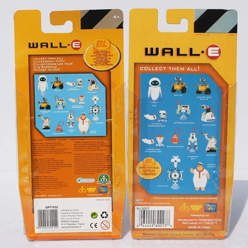 Wall-E Робот Wall E EVE PVC екшън фигурка Колекция Модел играчки Кукли 6 см 2 вида
