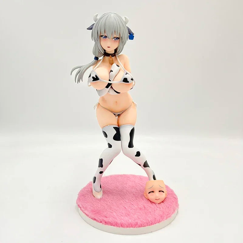 22cm Uzaki-chan wa Asobitai! Tsuki Uzaki Sexy Anime Girl Figure DreamTech Cow Pattern Bikini Action Figure Adult Model Toys Gift