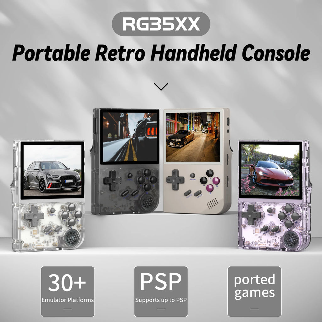 ANBERNIC RG35XX Plus/RG35XX Retro-Handheld-Spielkonsole 3,5-Zoll-IPS-Bildschirm Linux Tragbarer Videospiel-Player unterstützt HD-MI-TV-Ausgang