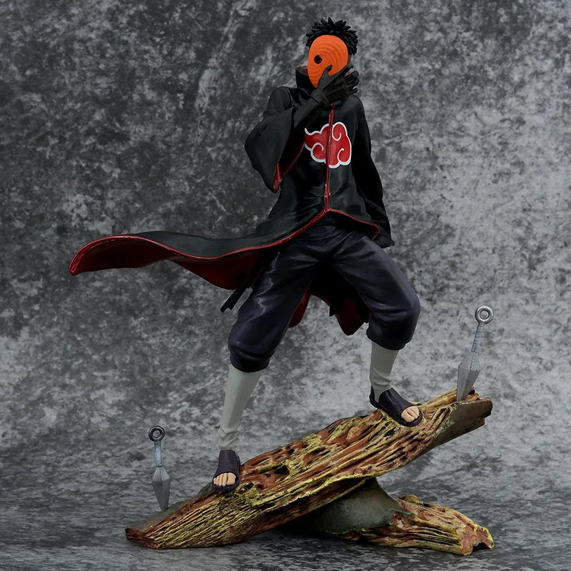 26 cm Anime Akatsuki Uchiha Obito Tobi Battle Ver. GK PVC Actionfigur Statue Sammlung Standmodell Kinderspielzeug Puppengeschenke