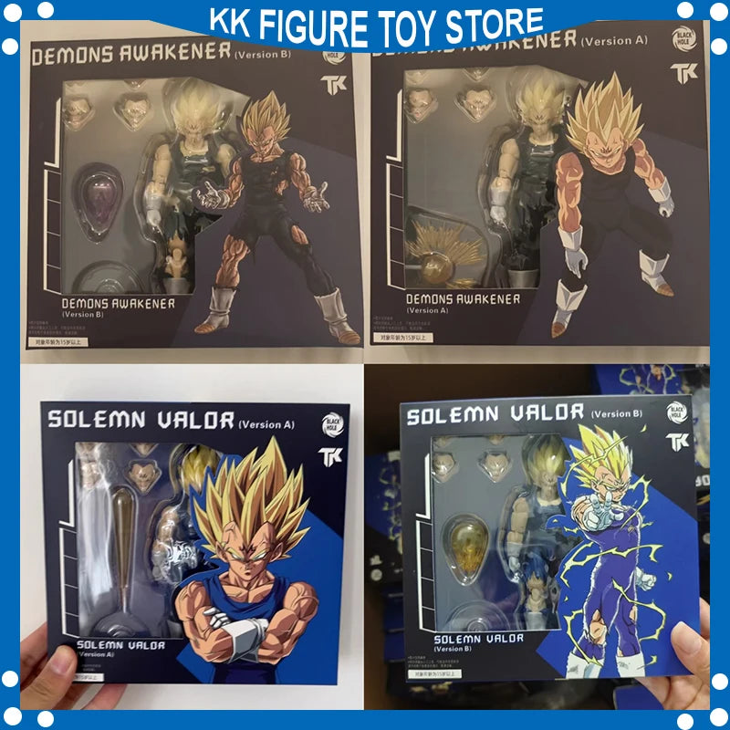 Black Hole Toys & TK Dragon Ball Z SHF Super Saiyan SSJ Majin Vegeta Battle Damage Full Power Anime Action Figures Models toys