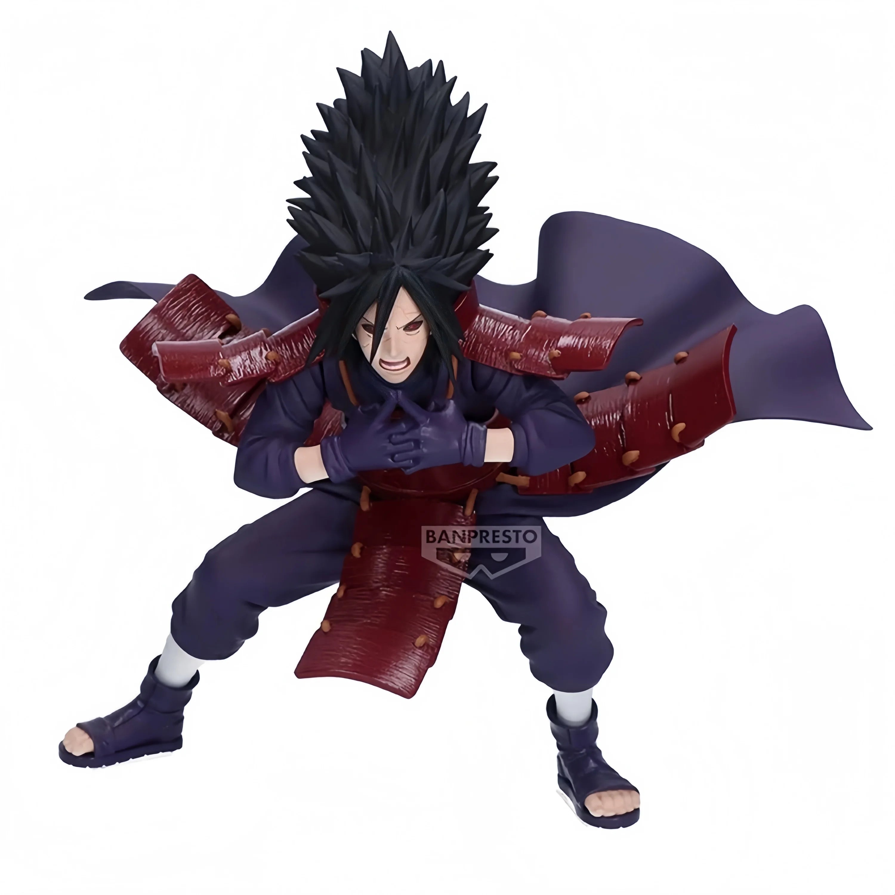 100% Bandai Official Genuine Banpresto VIBRATION STARS Naruto Uchiha Madara Figure Model Anime Statue Toys Gifts
