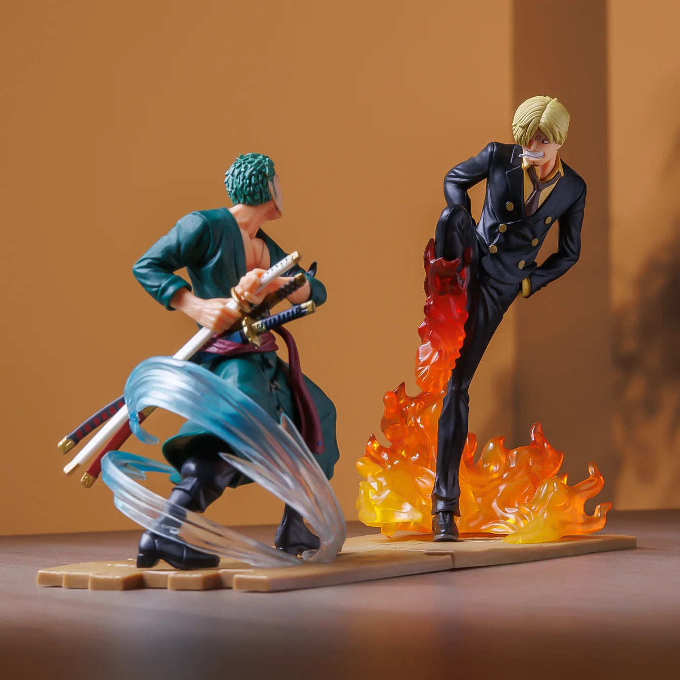 ONE PIECE Sanji Zoro Duell, Modellstatuen, Anime-Peripheriegeräte, Heimdekorationen, Valentinstagsgeschenke, kleine Geschenke