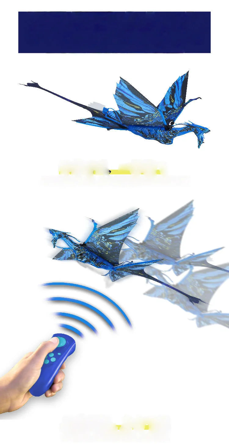 Disney Avatar Remote Control Spotted Creek Beast Bionic Flapping Machine Bird Water Way Can Fly Outdoor