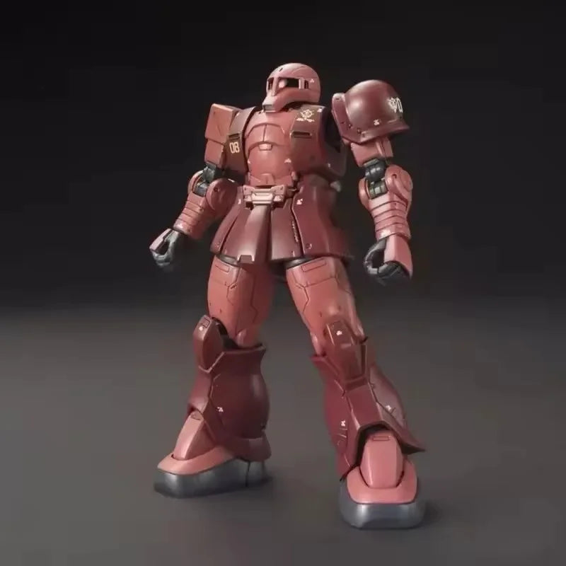 Gto 015 Hg 1/144 Ms-05 Old Red Zaku Char Aznable Dedicated Machine Assembly Model Kit Action Figures  Desktop Ornament Boys Toys