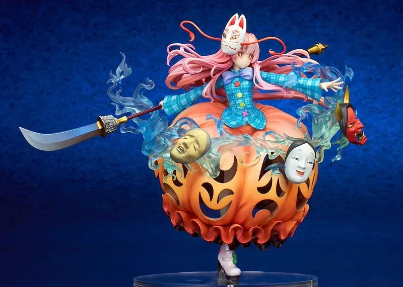 100% Original:Touhou Project Hata no Kokoro 21cm PVC Action Figure Anime Figure Model Toys Figure Collection Doll Gift