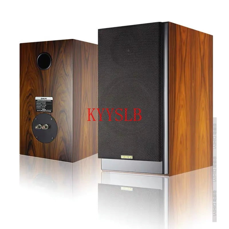 180W 8-inch Bookshelf Speaker Home Hi-fi Bass Wooden Speaker High-power Passive Front Speakers Desktop Computer Speakers 4Ohm
