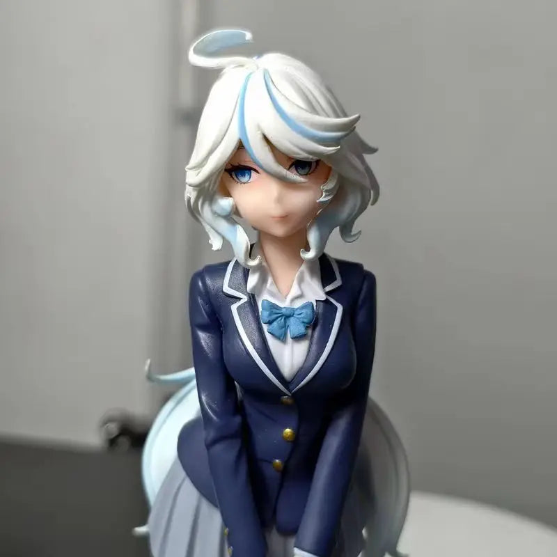 In-Stock 26cm Furina Genshin Impact PVC Anime Statue Figure Desktop PC Case Cabinet Display Ornament Birthday Holiday Gift