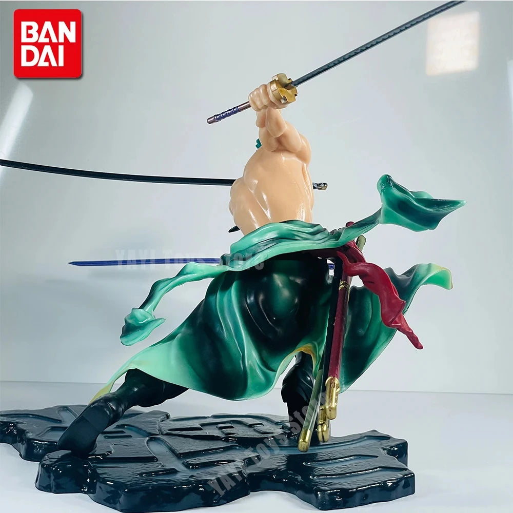 New One Piece Anime Figure 10cm Roronoa Zoro Three-blade Sa-maximum Manga Anime Statue Action Figure Collection Model Kid Pvc To