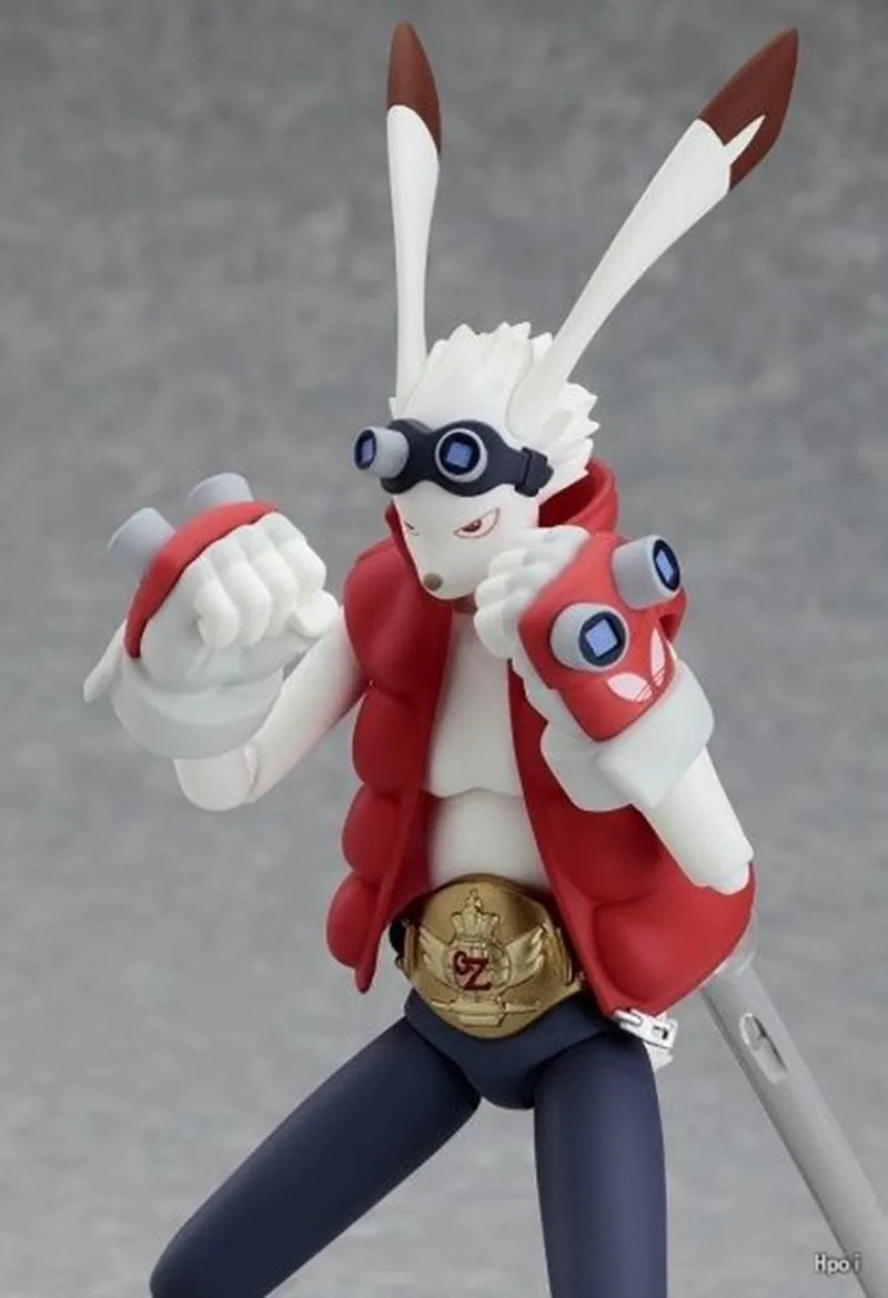 Anime Summer Wars figma 081 ikezawa kazuma fighting King rabbit Action Figure Model Decoration 15cm