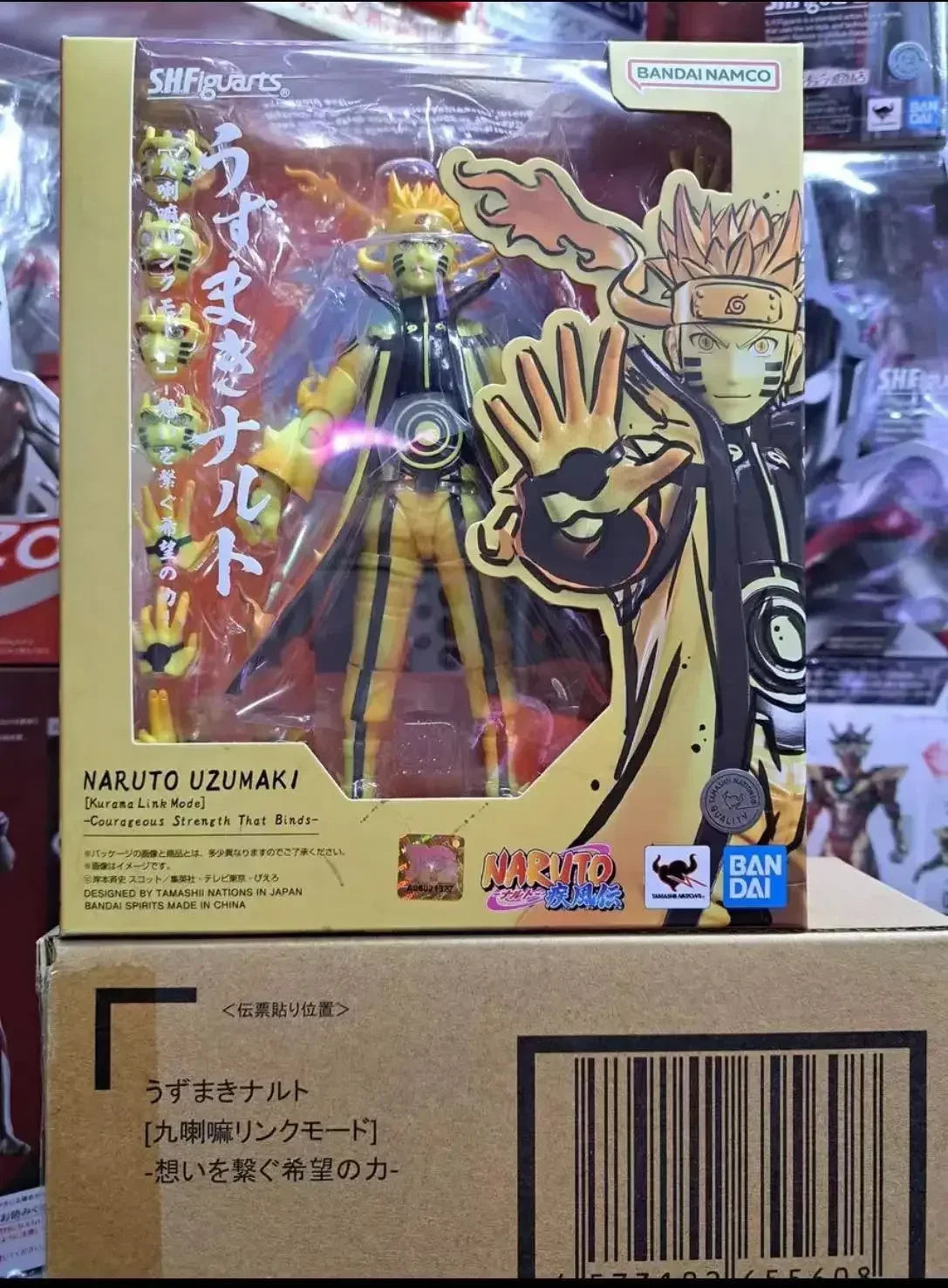 Bandai In Stock Original box S.H.Figuarts SHF NARUTO UZUMAKI SAGE MODE action anime model kit finished toy gifts for kids