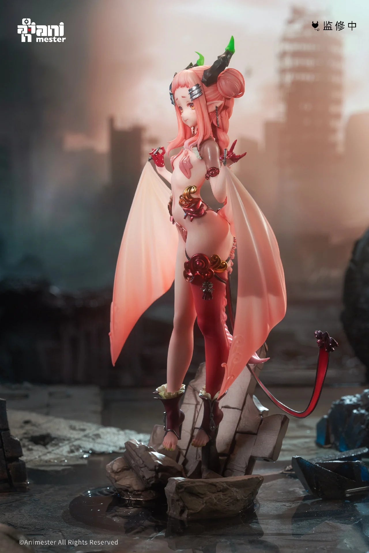 AniMester Little Succubus Yayazi 1/7 Original Machine Girl Figure Model Statue Animation Character
