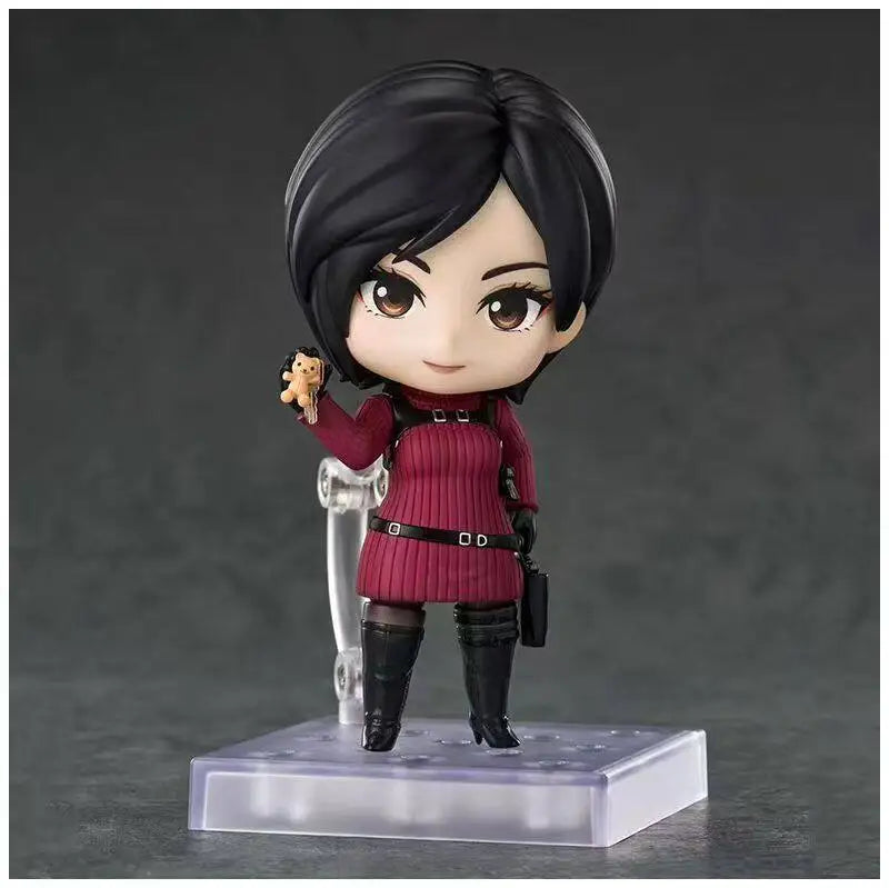 #2761 #2337 Ada Wong & Leon S. Kennedy Resident Evil Anime Figure Set  Swappable Faces Movable Joints Action Figure For Gift