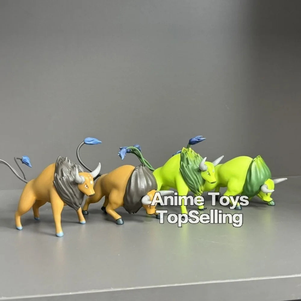 Anime Pokemen Figure Tauros Action Figures Pvc Statue Desktop Ornamen Collection Model Toys Gifts 6-7cm