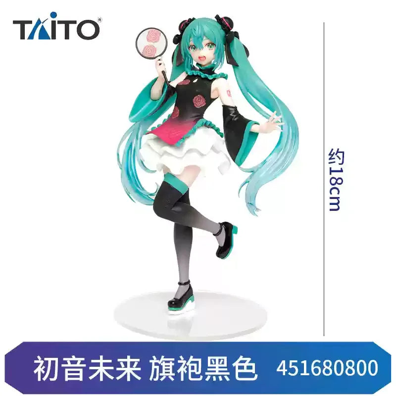 Original Taito Hatsune Miku Anime Figure China Dress Ver.  Action Figure Model Collectible Ornaments Model Christmas Toy Gifts