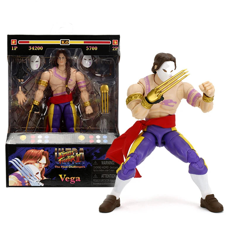 JADA Toys Action Figure Street Fighter Deluxe Vega Sagat Blanka Collector Figure