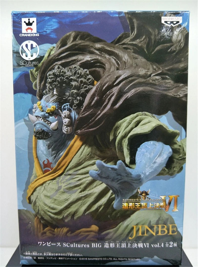 Anime One Piece SCultures BIG Jinbe Battle Ver. PVC Action Figure Game Statue Collection Model Kids Toys Doll Gifts