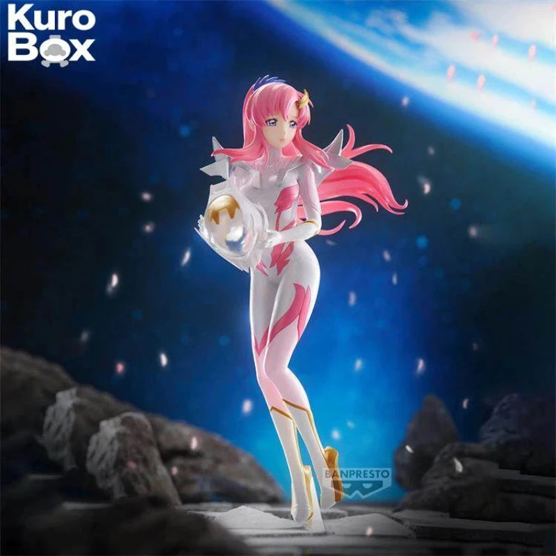 Banpresto Mobile Suit Gundam Lacus Clyne Prize Figure Glitter Glamours 26554 Pilot Suit Anime Collectible Model For Gundam Fans