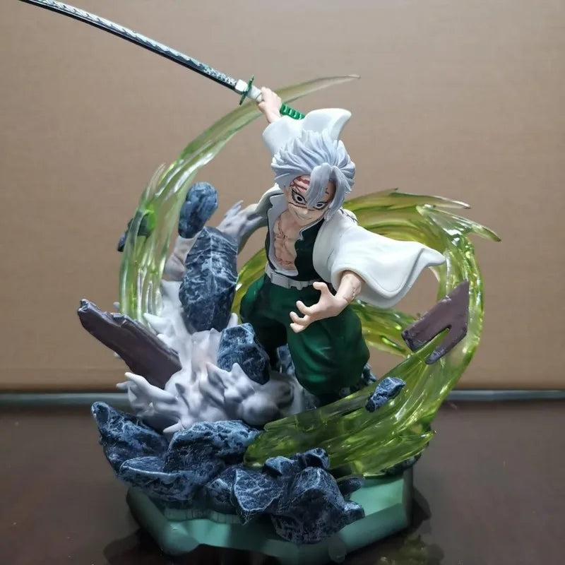 Ghost Slayer GK Wind Pillar Undead River Handmade Ornament Real Mi Wind Pillar Can Shine Scene Statues Anime Handmade