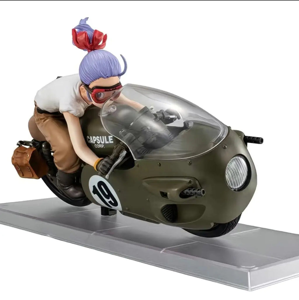 In Stock Original MegaHouse DESKTOP Dragon Ball Z Bulma Ride A Motorcycle Anime Action Figures Boxed Collection Model Toys